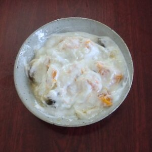 離乳食☆フルーツヨーグルトきなこ